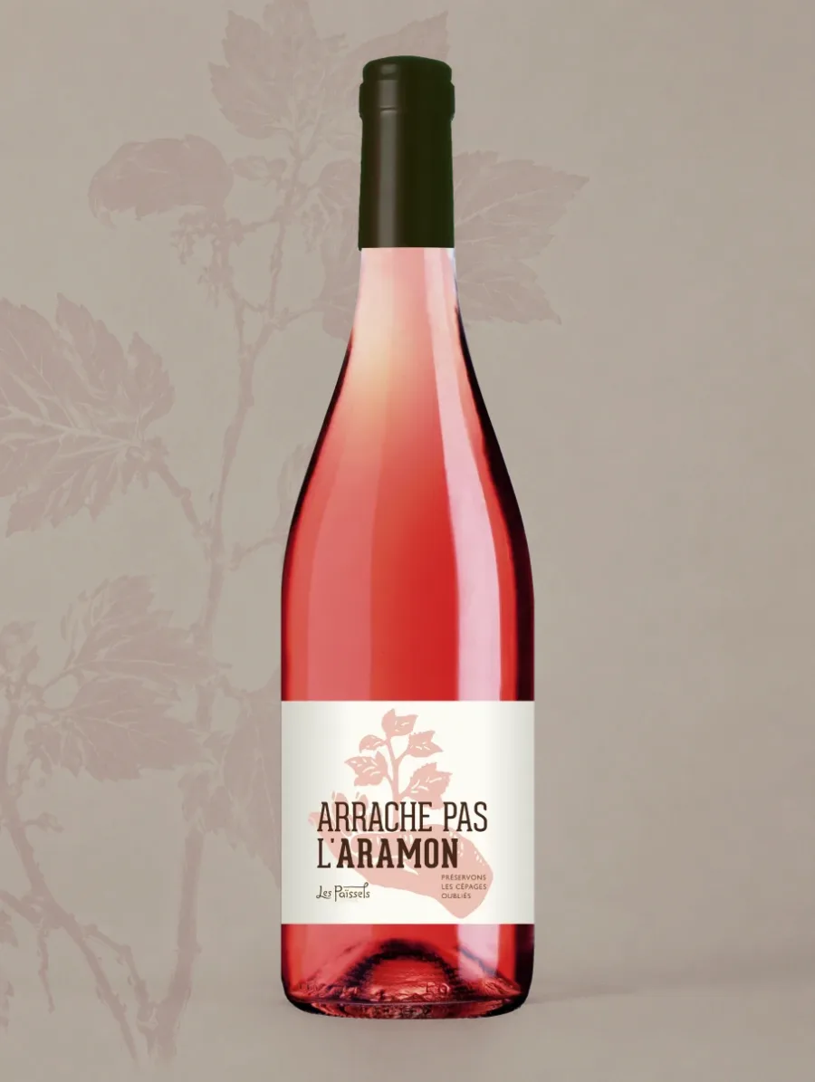 Cuvée Arrache pas l'Aramon, rosé de cépage Aramon du Domaine Les Païssels