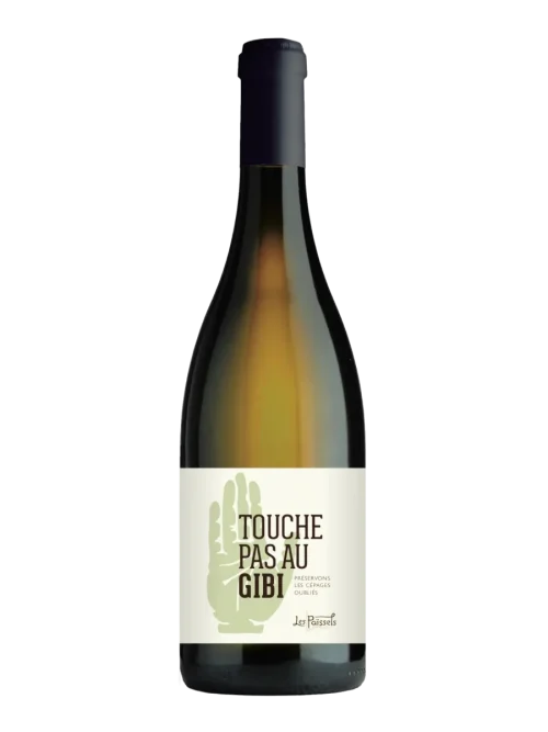 Cuvée Touche pas au Gibi, vin blanc issu du cépage Gibi, Domaine Les Païssels