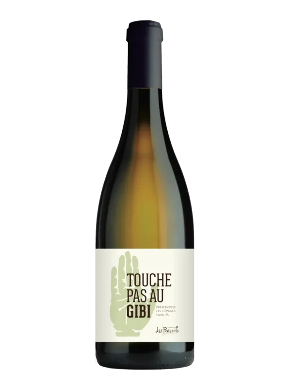 Cuvée Touche pas au Gibi, vin blanc issu du cépage Gibi, Domaine Les Païssels